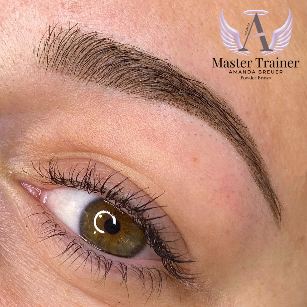 Healed natural brow work at Eastside Microblading