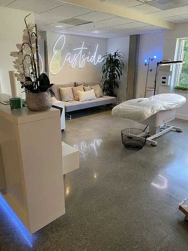 Inside the Eastside Microblading & Beauty studio
