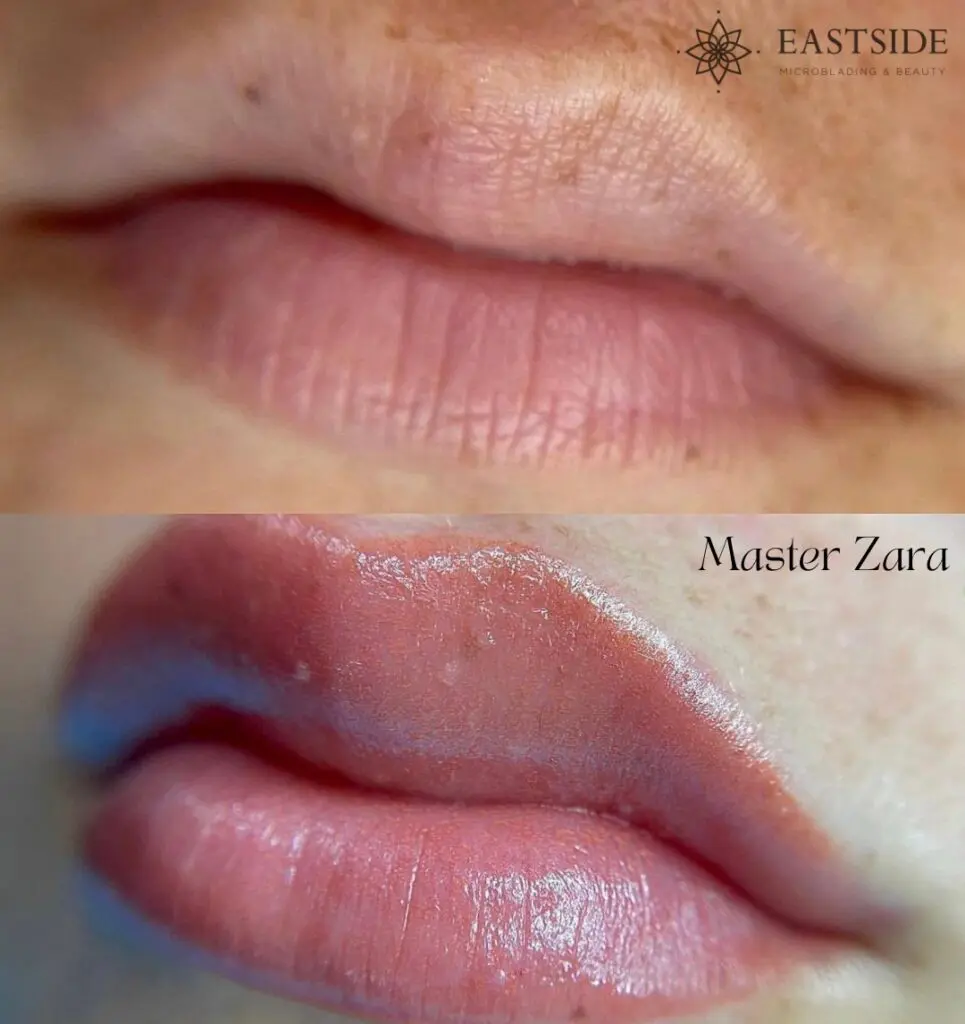 Lip blushing at the Eastside Microblading & Beauty Scottsdale studio