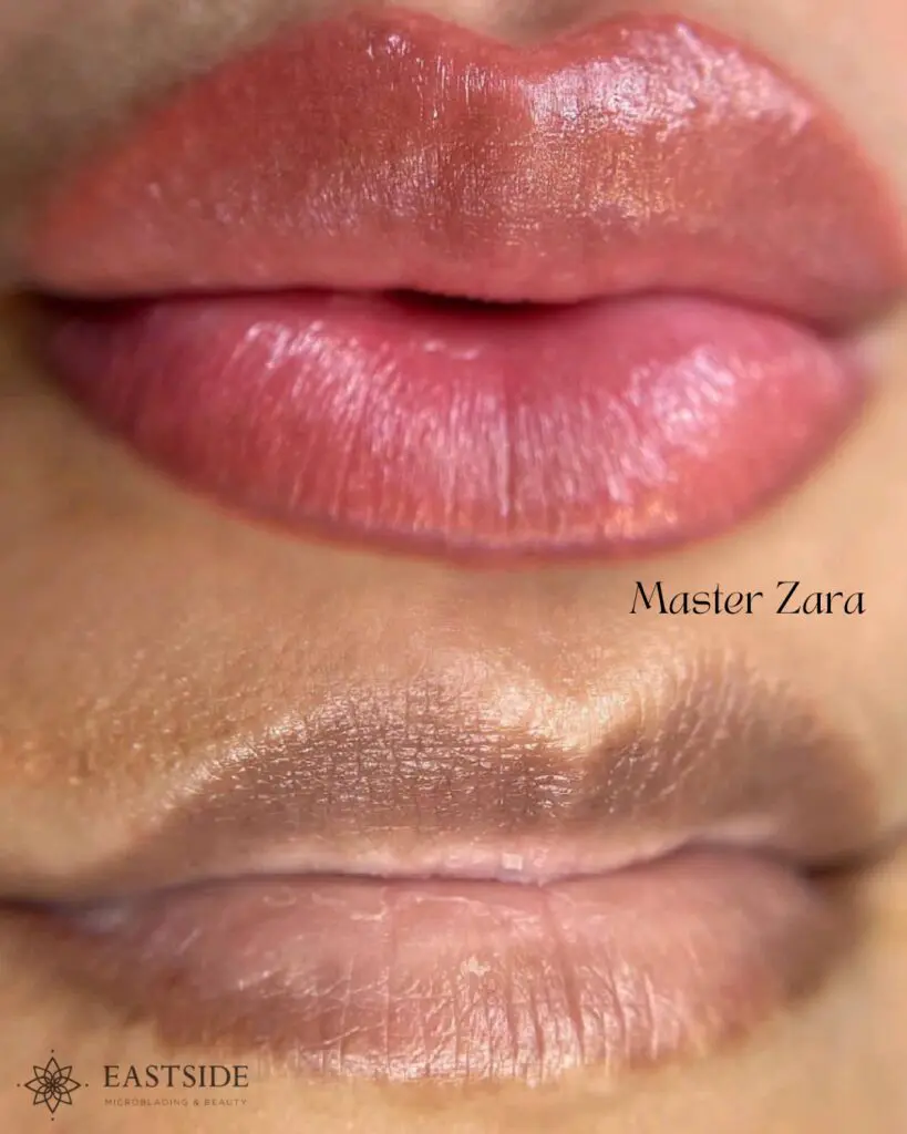 Lip blushing at the Eastside Microblading & Beauty Bellevue studio