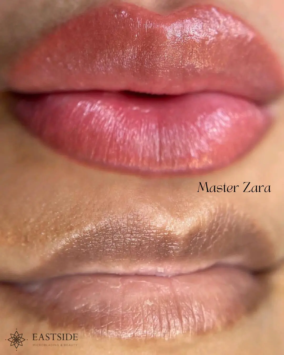 Healed lip blushing