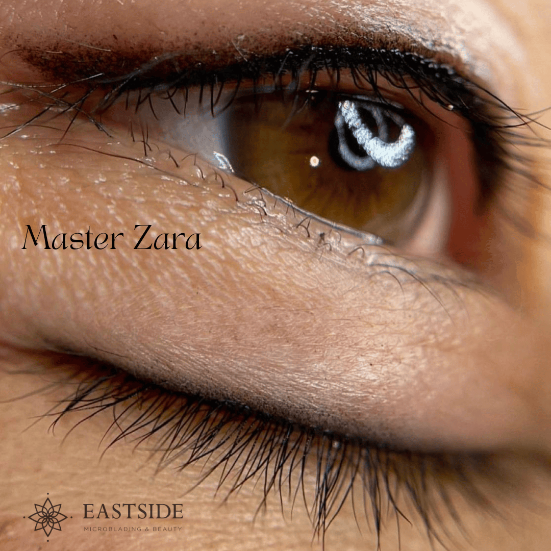 Permanent eyeliner before and after treatment by Zara