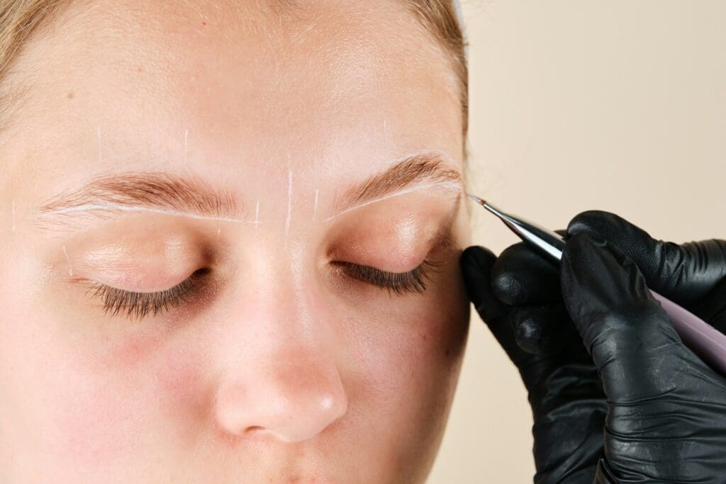 thick brows