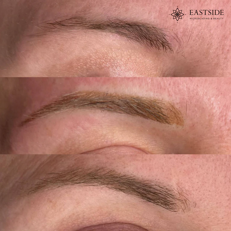 Eastside client result: powder brows