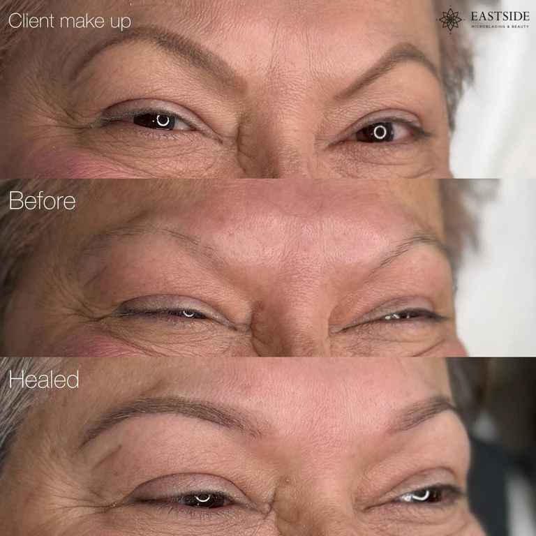 Eastside client result: powder brows