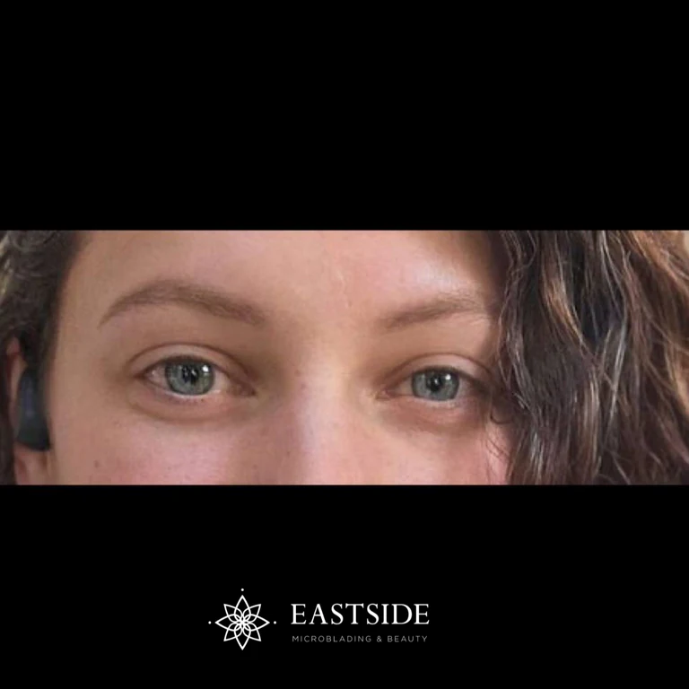 Eastside client result: nano brows, powder brows