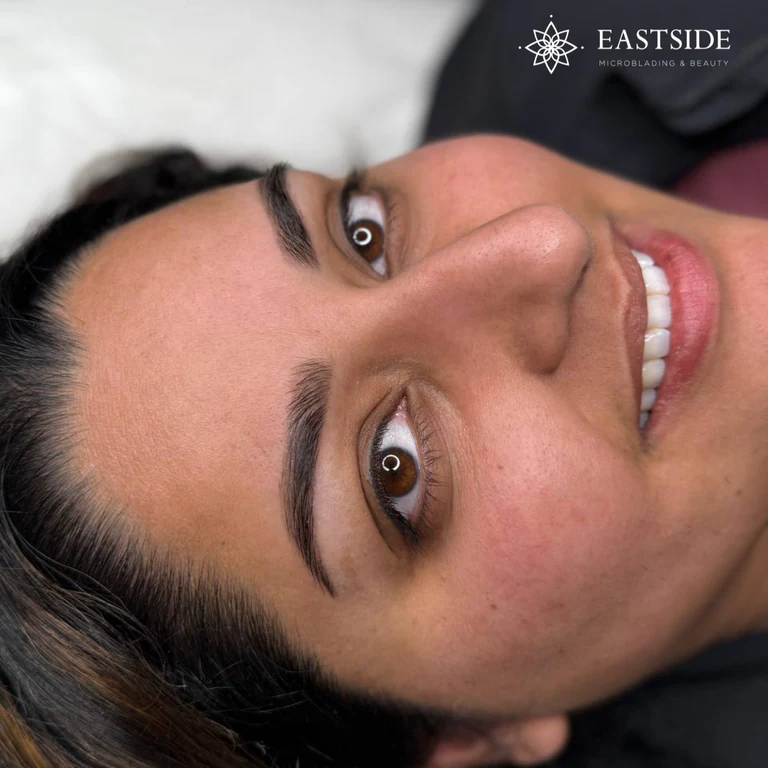Eastside client result: powder brows