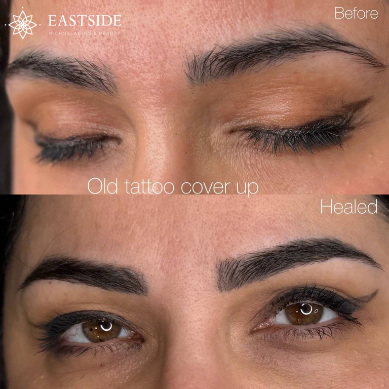 Eastside client result: powder brows