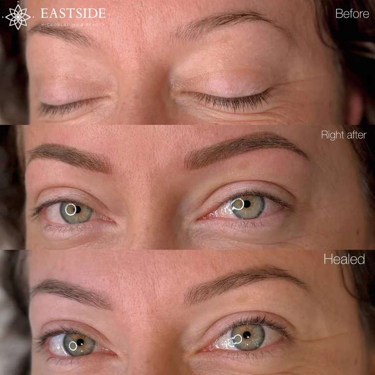 Eastside client result: powder brows