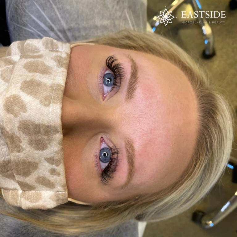 Eastside client result: powder brows