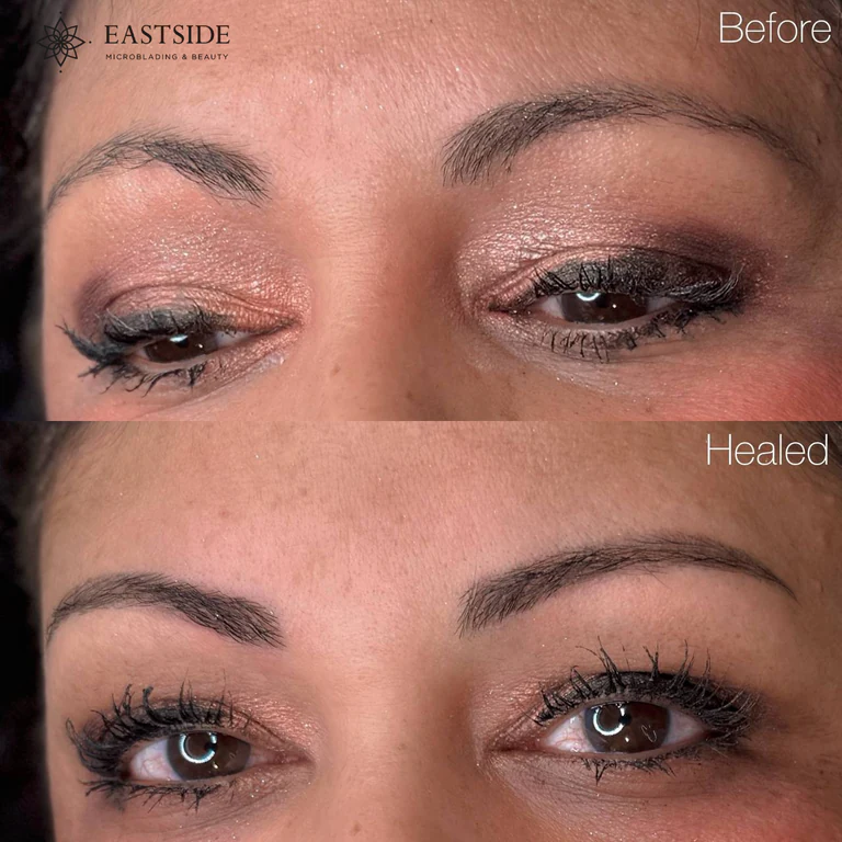 Eastside client result: powder brows