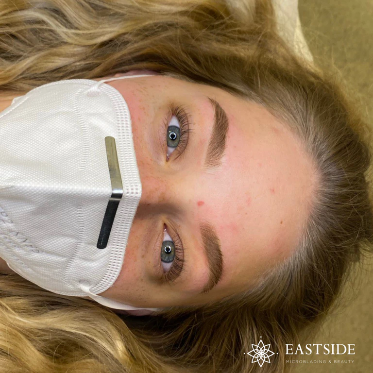 Eastside client result: powder brows